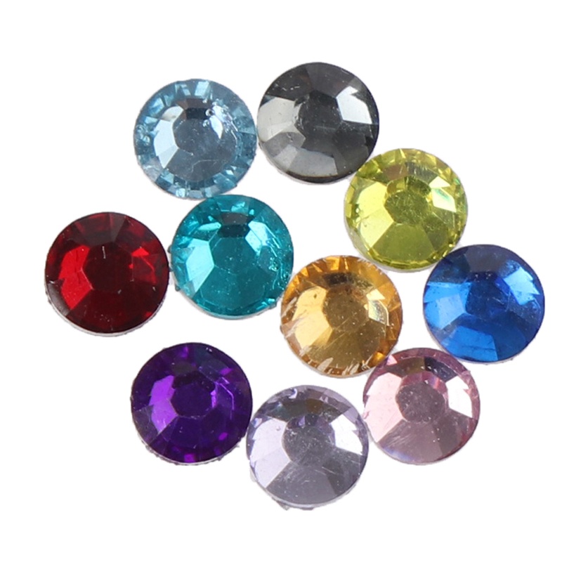 # Kaos T-Shirt Wanita Lengan Pendek Motif Print #10000pcs Kristal Jelly Berlian Imitasi 3MM Untuk Dekorasi Kuku