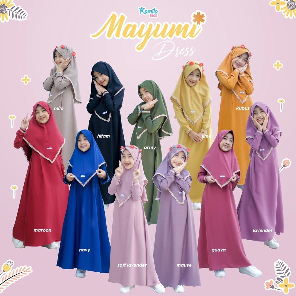 Gamis Set Kids MAYUMI original by KAMILA KIDS