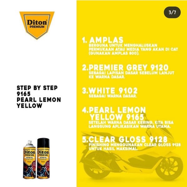 DITON PREMIUM / PEARL LEMON YELLOW 9165 / CAT SEMPROT