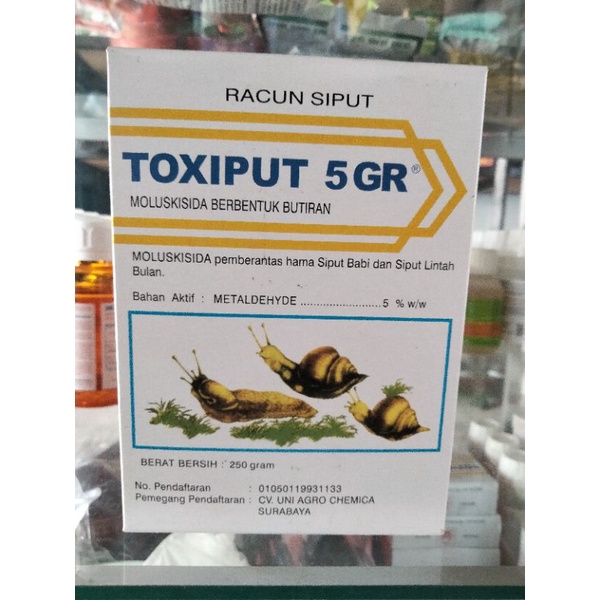 TOXIPUT 5GR Moluskisida 250gram