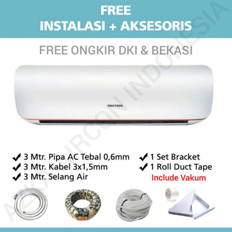 +Pasang AC Polytron 1 PK PAC9VZ New