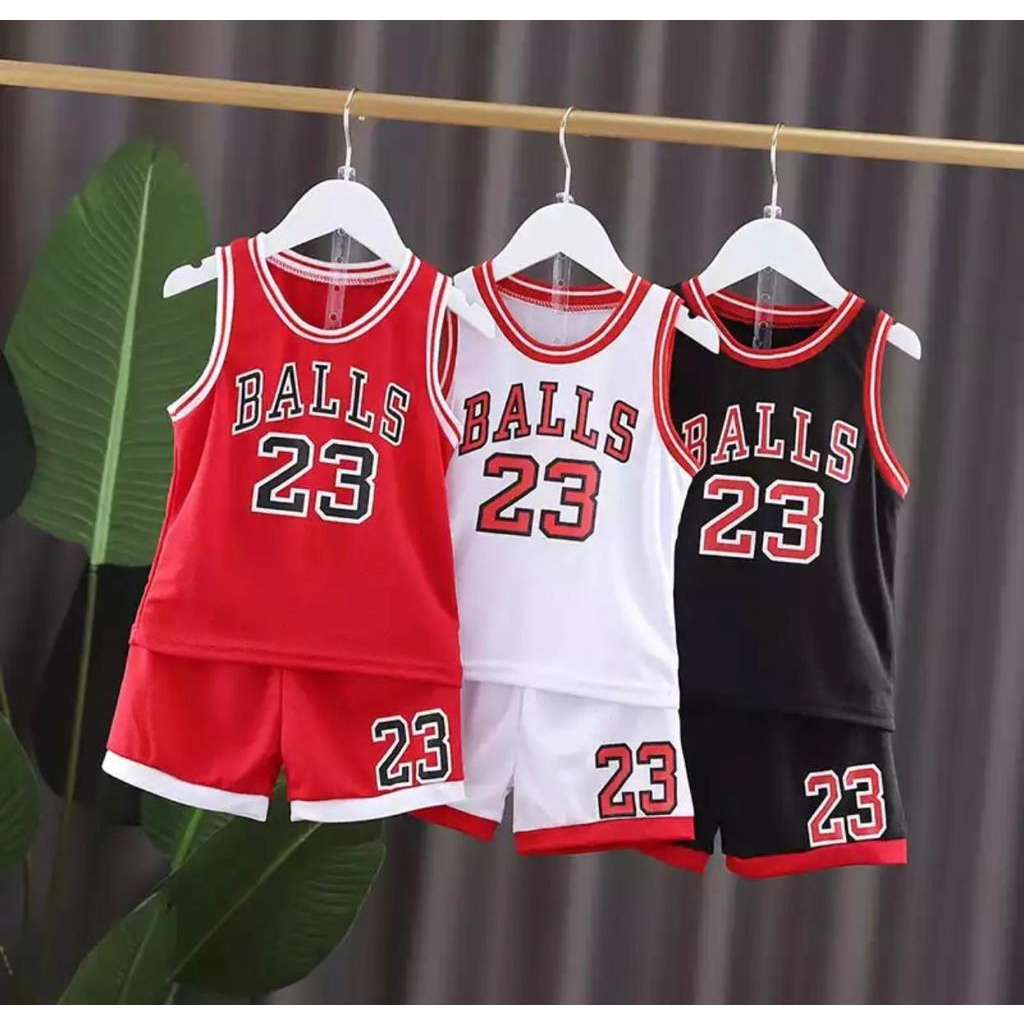 SETLAN BAJU LEXBONG ANAK LAKI LAKI BASKET BALL 23 SIZE 1-5 TAHUN TERBARU TERLARIS BAHAN KATUN PREMIUM/ SETELAN BAJU LEBING ANAK LAKI LAKI/ SETELAN BAJU BASKET ANAK LAKI LAKI/ SETELAN LEXBONG BASKET ANAK/ LEXBONG ANAK LAKI LAKI