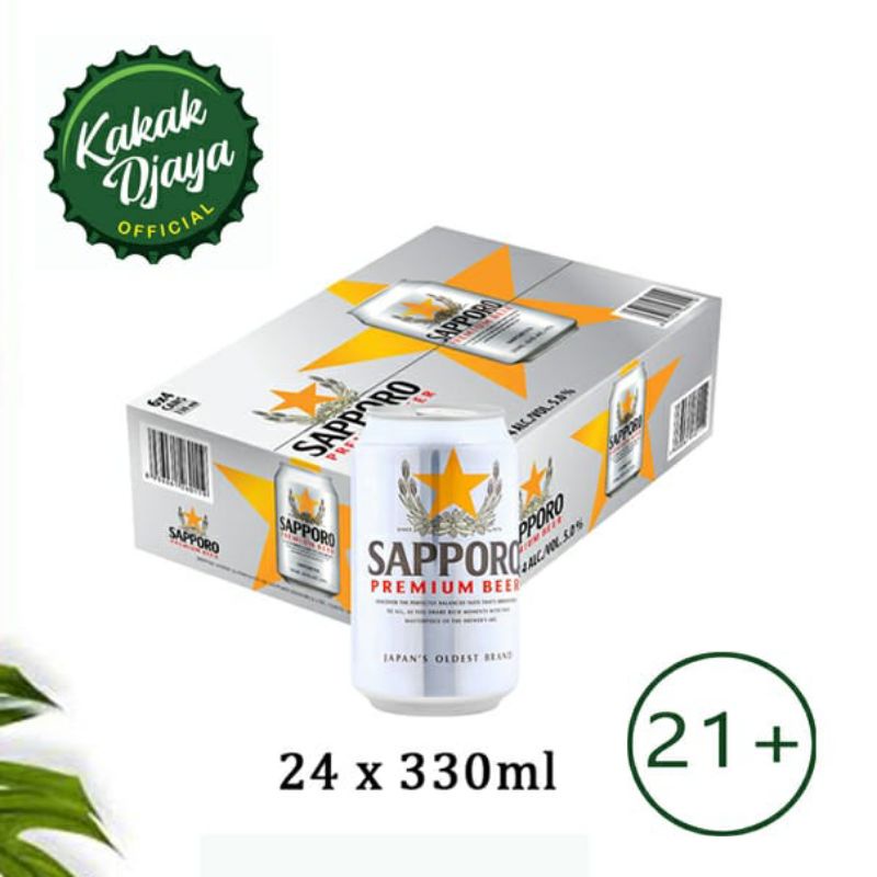 Sapporo beer Sapporo bir Sapporo premium beer 330ml 24can Beer Jepang Beer import 330ml 24 kaleng per box