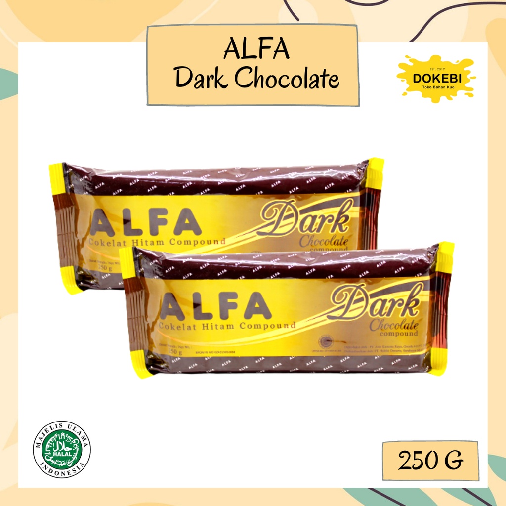 

Cokelat Batang ALFA Dark Compound 250gr - Coklat Blok ALFA