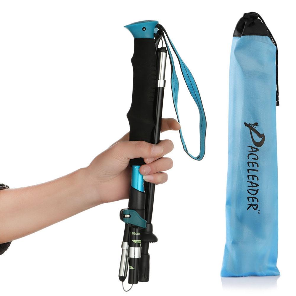 Wonder Foldable Walking Sticks Tongkat Teleskopik Gagang EVA Portabel Ultralight