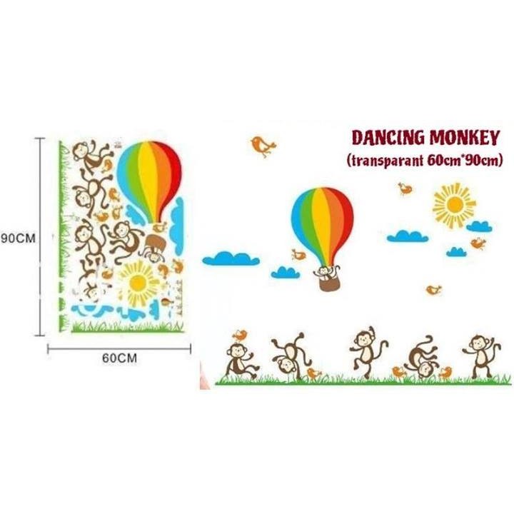 Wall Sticker Dancing Monkey