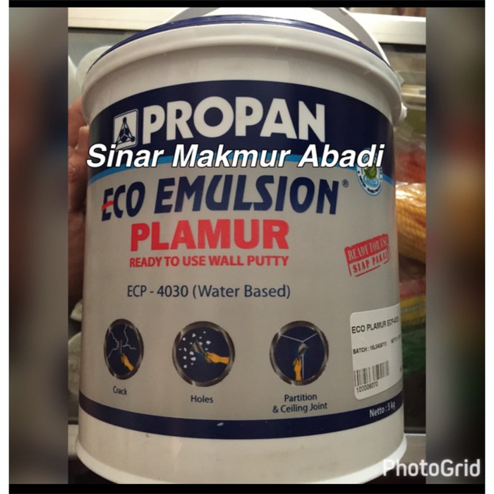 Jual Propan Eco Emulsion Plamur Plamir Dempul Tembok Kg Galon