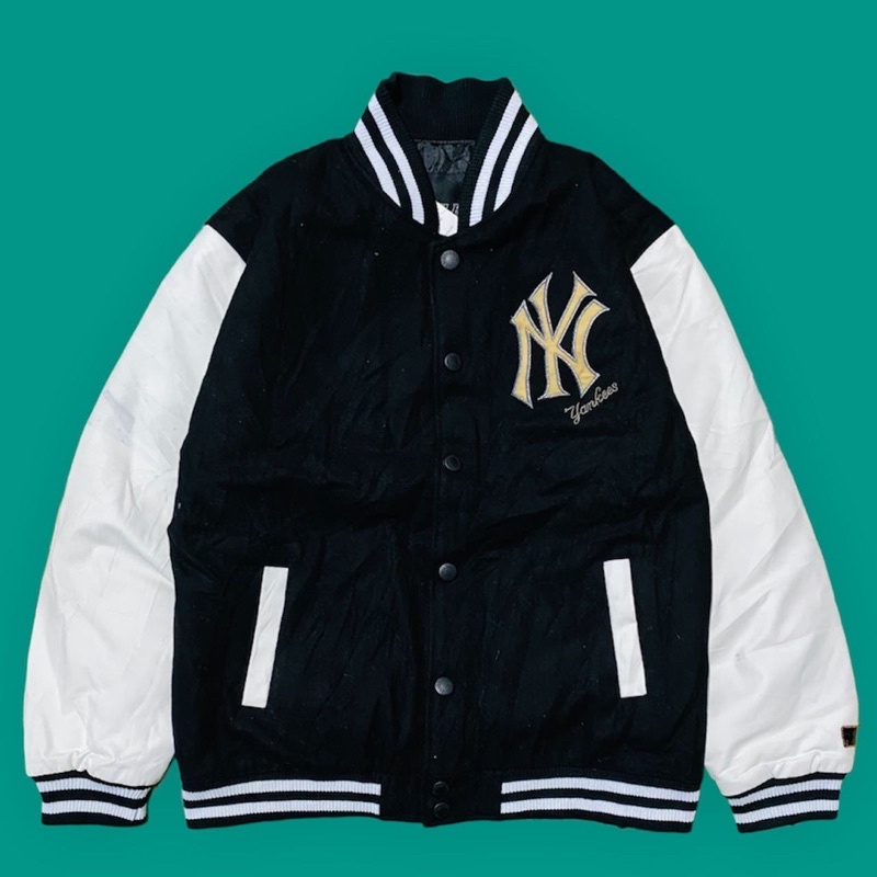 varsity mlb yankees leather vintage second original