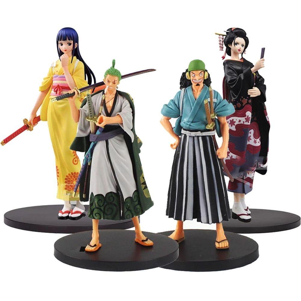 NEEDWAY Mainan Model Figure Anime Luffy Zoro Sanji Ace Sabo Chopper Action Figure