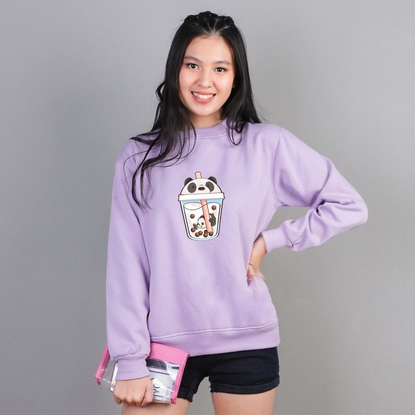 Sweater We Bare Bears Boba | Sweater Korea Style Fleece Cotton | Dhea Fashion