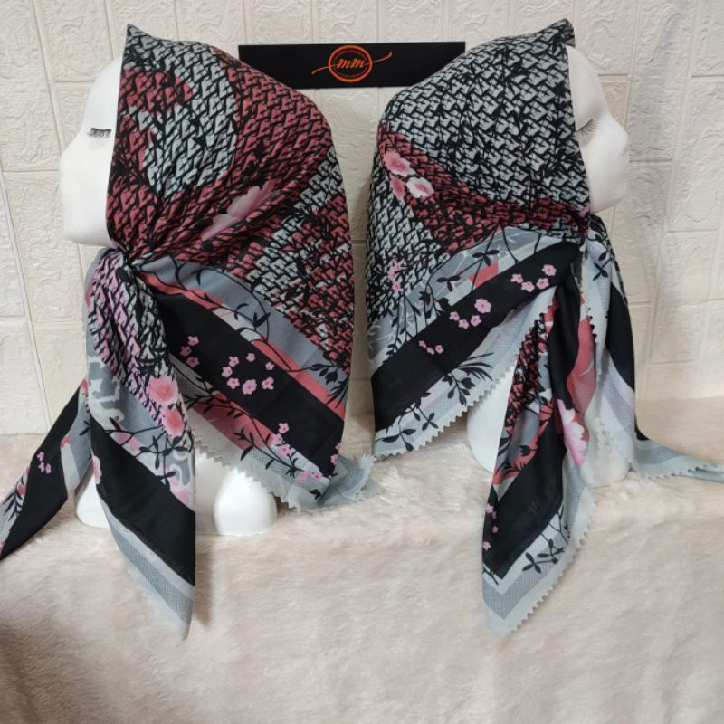 HIJAB DENAY KW SEGIEMPAT CANTIK MURAH /JILBAB DENAY KW MOTIF
