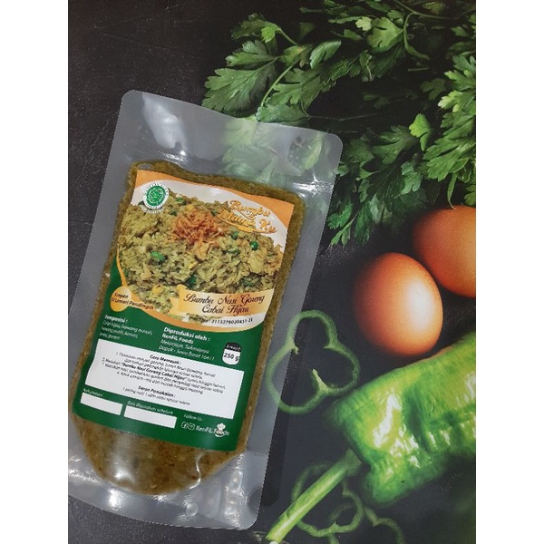 

Bumbu Nasi Goreng Cabai Hijau "Bumbu Mama Ku" - 250gr