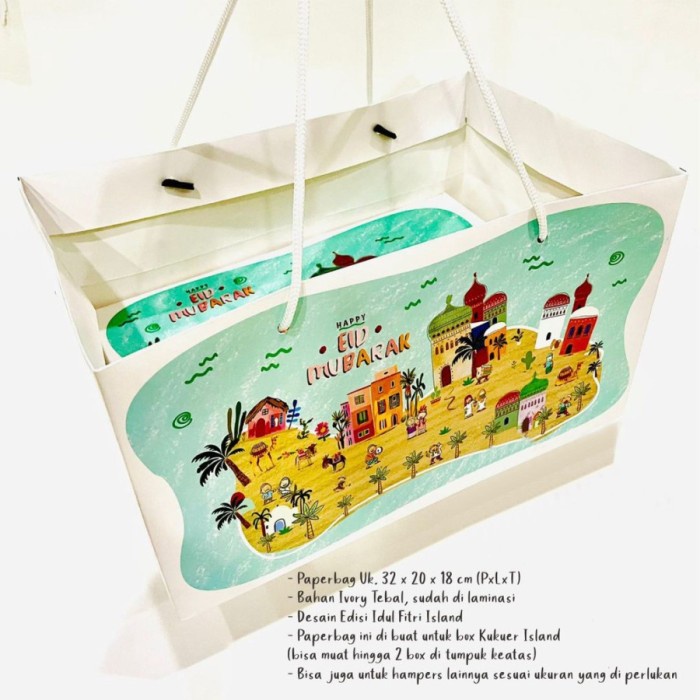 

PROMO Paperbag tema Idul Fitri Mudik Paper Bag Lebaran 32x20x18 cm Packaging - Island