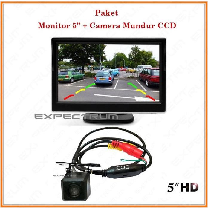 monitor tv ondash 5 inch - paket monitor tv 5 inch &amp; kamera ccd _av