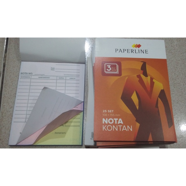 NOTA PAPERLINE KECIL 3 RANGKAP / 3 PLY K3 GROSIR MURAH