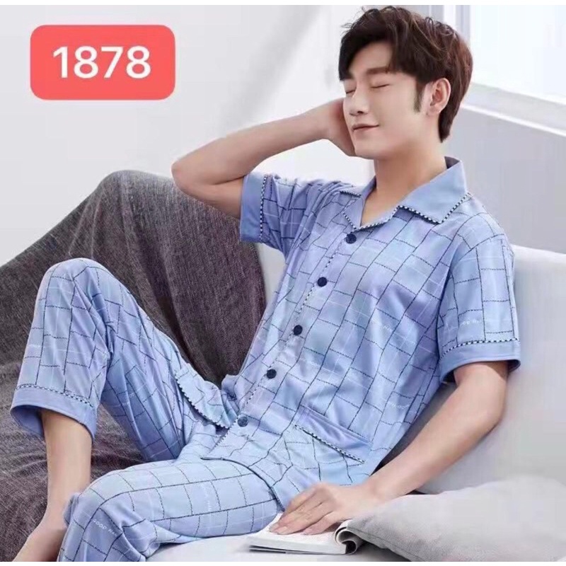 PAJAMAS COWOK DEWASA IMPORT PIYAMA PRIA REMAJA SET CELANA PANJANG PAJAMAS LAKI LAKI KATUN BIG