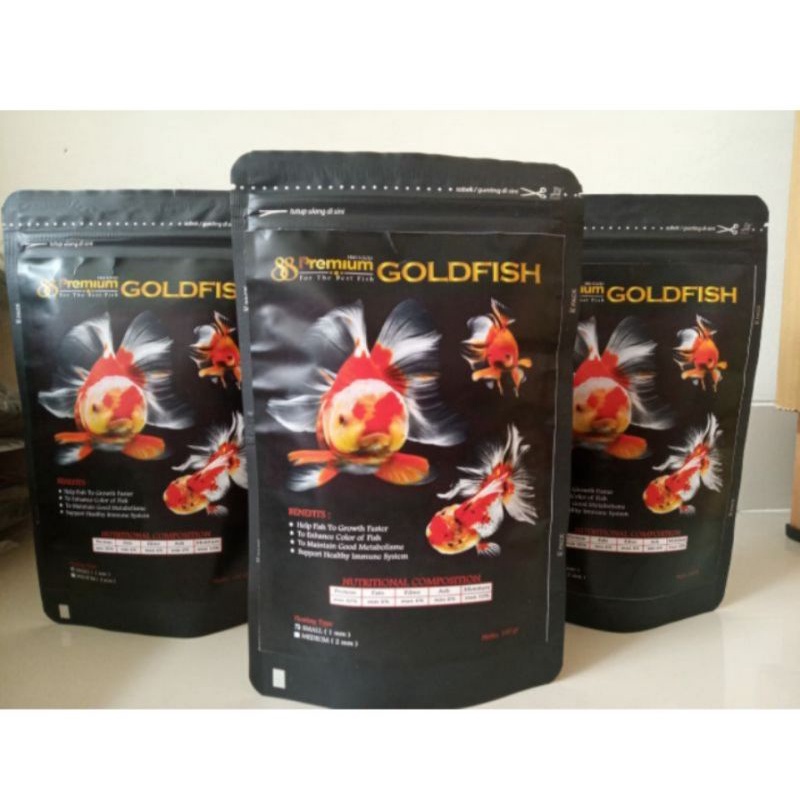 Pelet Ikan PREMIUM 88 GOLDFISH/KOKI MURAH (Tipe mengapung)