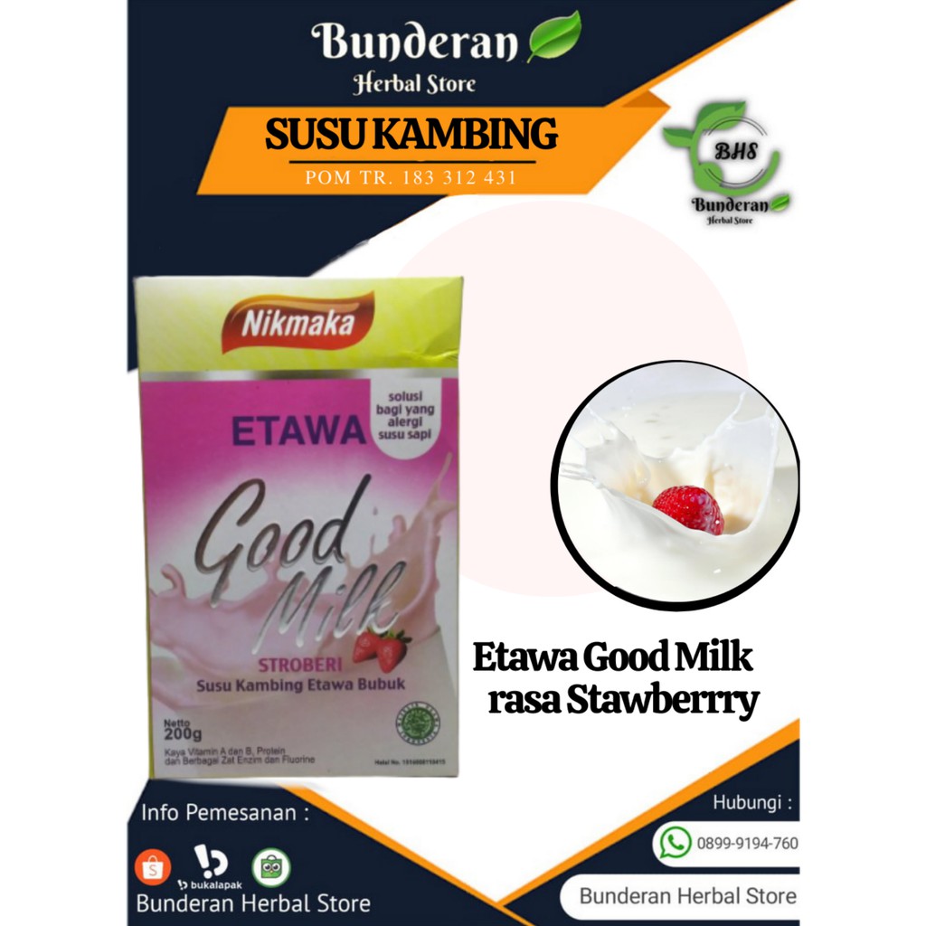 

SUSU KAMBING ETAWA NIKMAKA STOBERI ( Good For Healthy, Good For Life