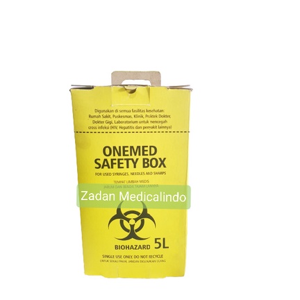 Safety Box Kardus / Onemed Safety Box | Tempat Sampah Medis