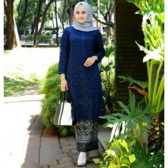 AZURAH SCRAF // Tunik brokat/kebaya brokat tunik/baju kurung brokat/kebaya wisuda/seragam pernikahan