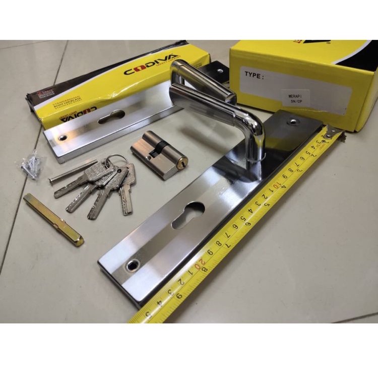 KUNCI PINTU BESAR+BODY SILVER TERDAPAT 3 TYPE/Kunci Pintu Handle Handel/PEGANGAN GAGANG PINTU BESAR