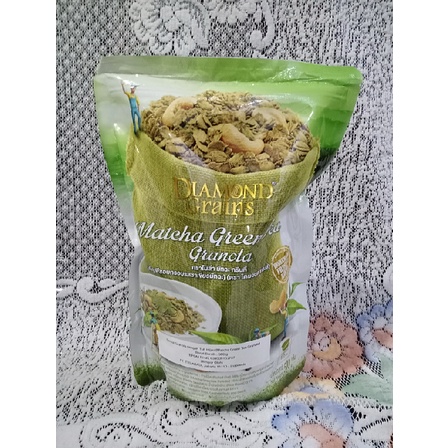 

Diamond Grain Granola Matcha Green Tea 500gr - Sereal Import - BintangGrosir
