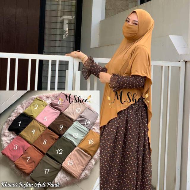 Khimar niqob khimar anti panik by mshee