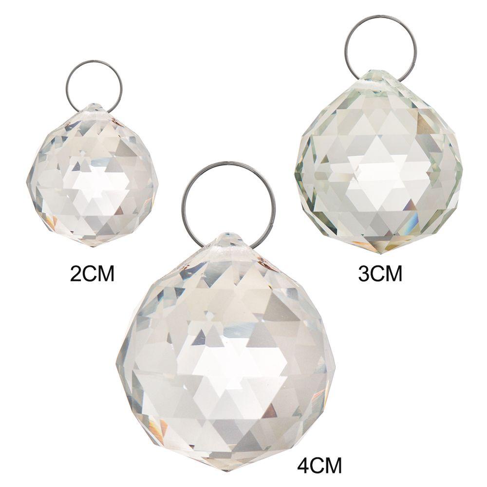 Populer 5pcs Bagian Lampu Gantung Bola Kristal Art Ornament Pendant