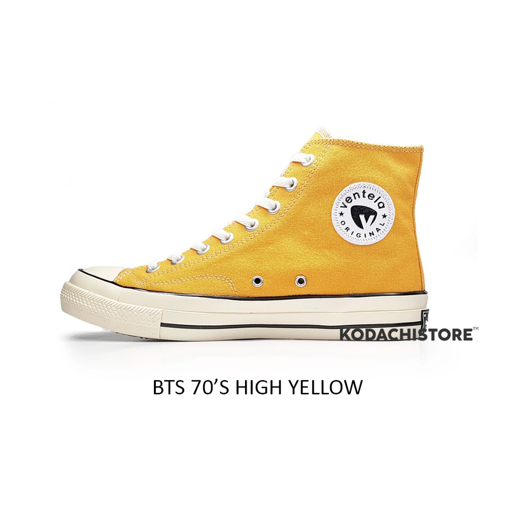  Sepatu  Ventela  BTS High  Dark Yellow  ventela  bts kuning 