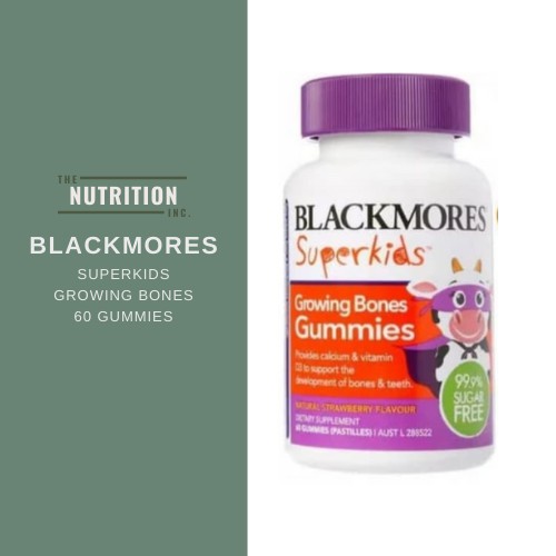 Blackmores Growing Bones Gummies 60pcs Calcium Vitamin D3 Superkids