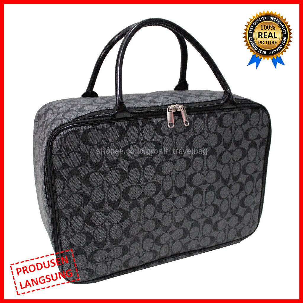 Travel Bag Premium CCP-04 / Tas Pakaian Kualitas Premium / Travel Bag Bahan Kulit PU Import / Tas M