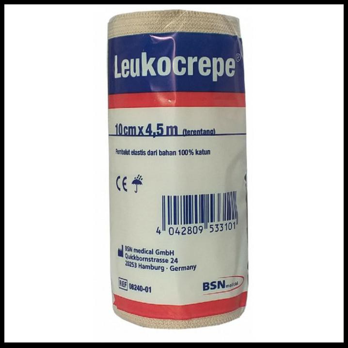 

Leukocrepe Perban Elastis 10Cm X 4,5Xm Roll / Tensocrepe