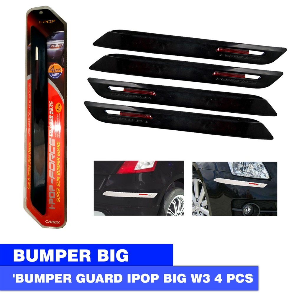 CAR BUMPER GUARD STRIPS PROTECTOR / PELINDUNG BEMPER MOBIL IPOP