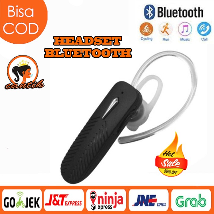 [TERMURAH] HANDSFREE BLUTOOTH BRANDED / HEADSET BLUETOOTH / EARPHONE BLUETOOTH