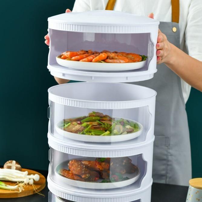 RAK MAKANAN SUSUN TUDUNG SAJI SUSUN RAK MAKAN 4 SUSUN MURAH