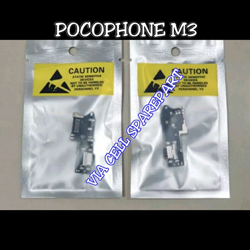 Flexible PCB Papan Konektor Charger Pocophone M3 ORIGINAL Con Tc Poco M3