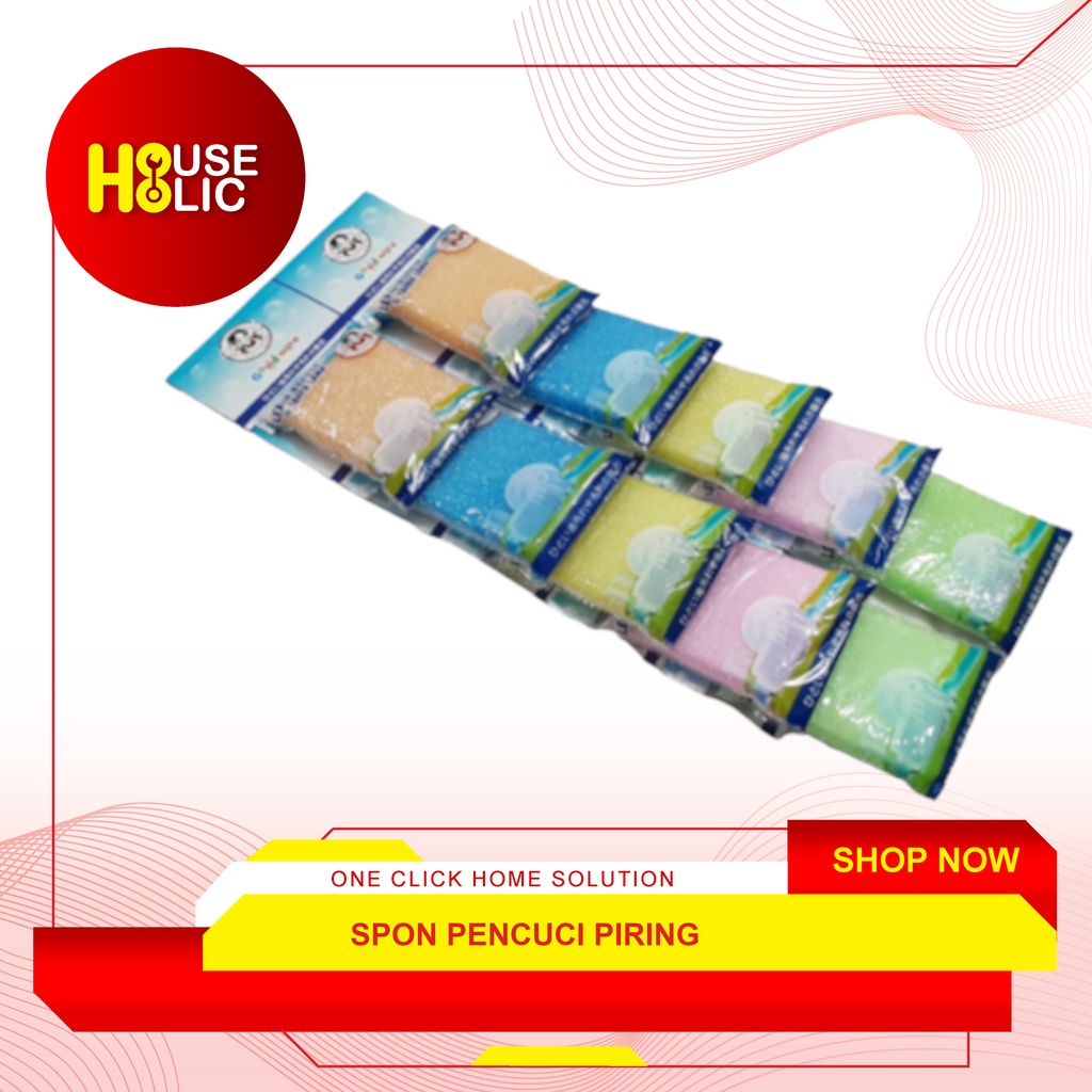 Spons Bantal / Spon Busa Cuci Piring / Sponge Sergabuna Warna Warni