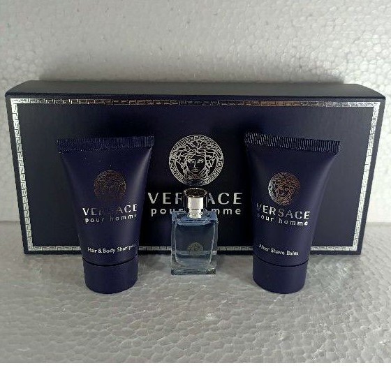 Mini Kit / Gift Set Miniatur Parfum OriginaL Versace Pour Homme EDT For Men Murah