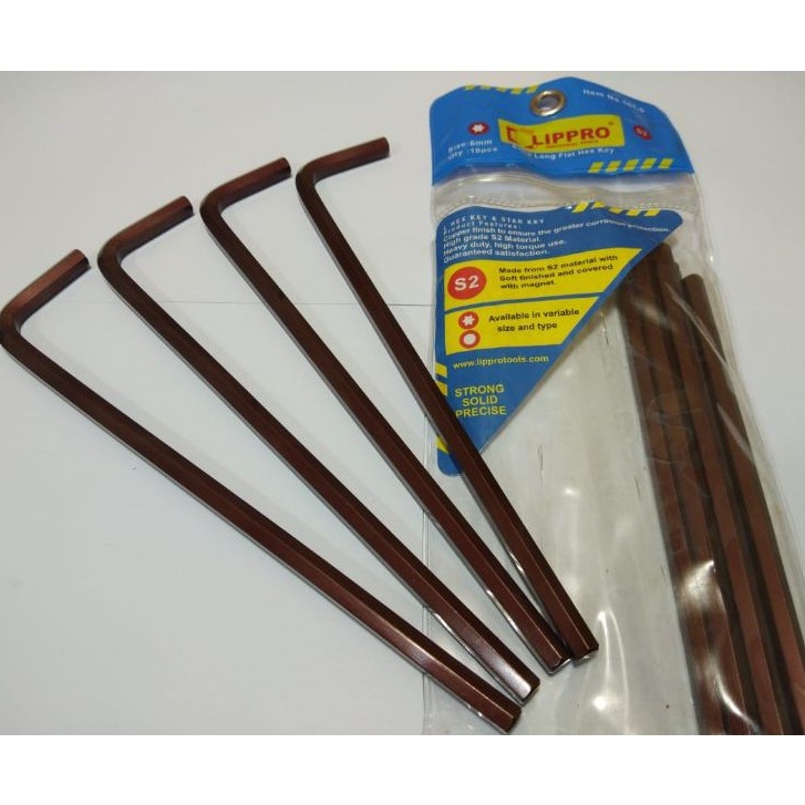 KUNCI L 161-6M LIPRO / EXTRA LONG FLAT HEX KEY