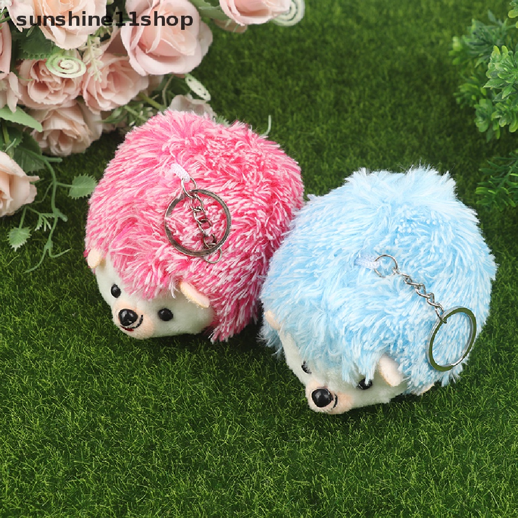 (SHO) Mainan Gantungan Kunci Boneka Landak Bahan Plush Ukuran 12CM