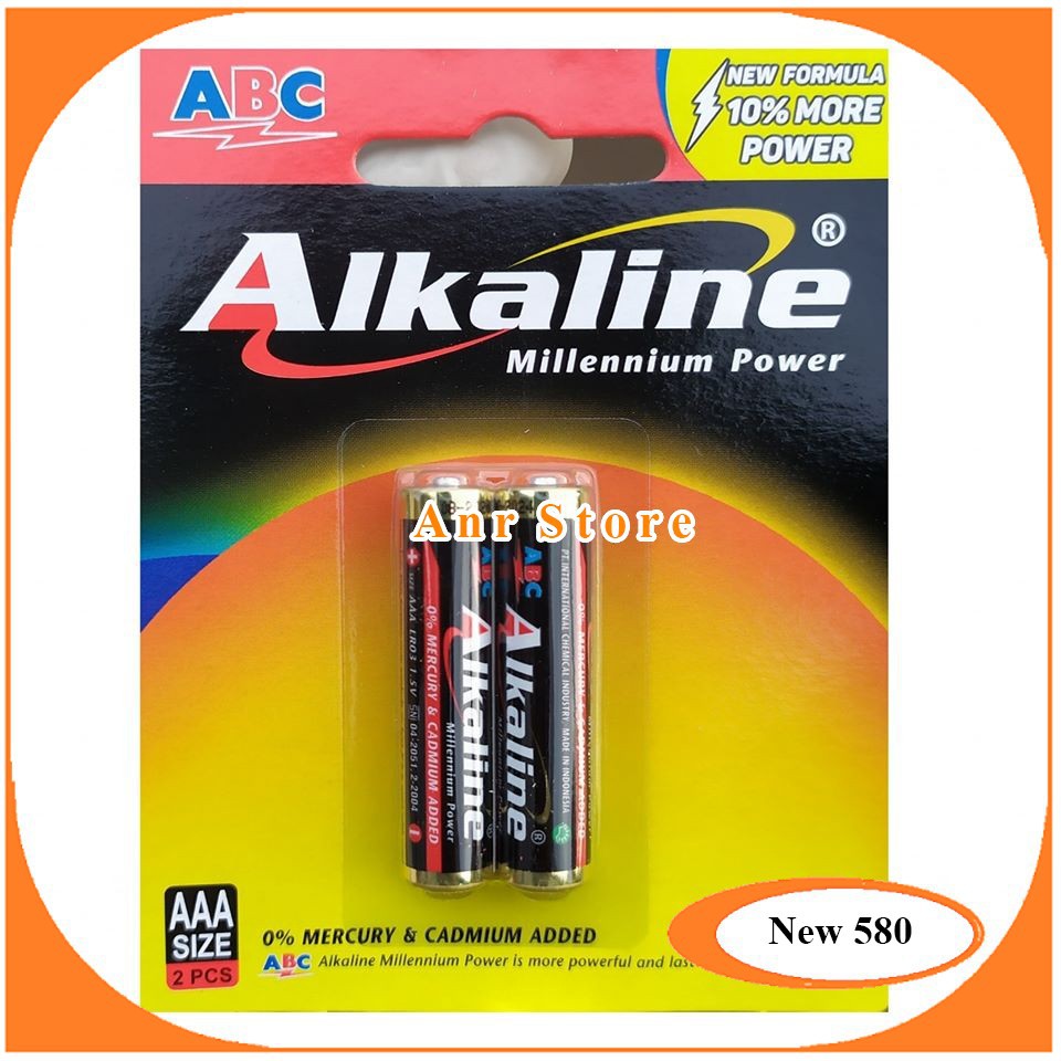 BATERAI ABC ALKALINE AAA 1.5V ISI 2PCS ORIGINAL BATTERY ALKALINE