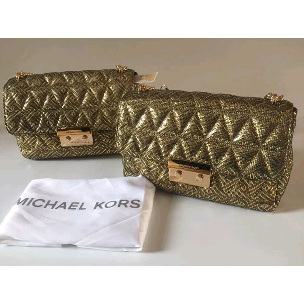 Tas Mk michael kors sloan large gold edisi lebaran