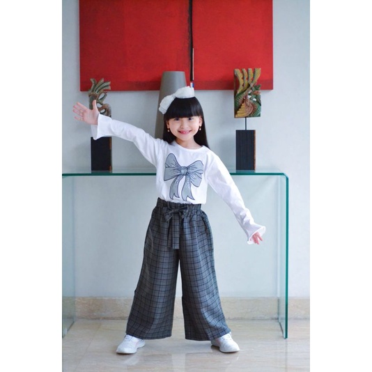 set kulot hazwa pita baju panjang 6-14T