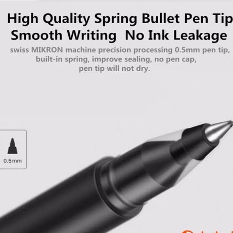 LIVE Gel Pen Ink Pulpen Gelpen Tinta Hitam Ujung Lancip 0.5mm Premium Japan Cepat Kering