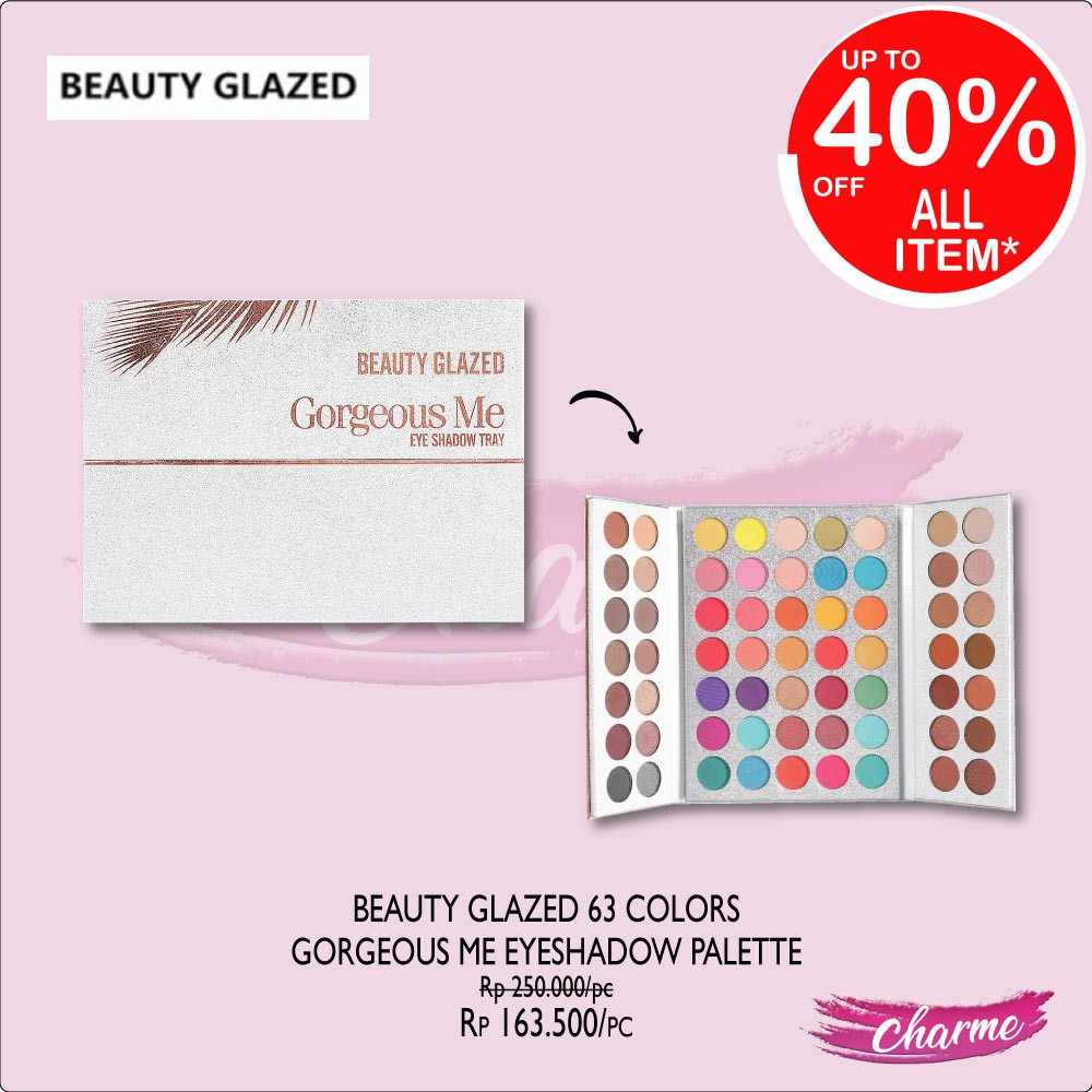 (READY &amp; ORI!) Beauty Glazed 63 Colors warna Gorgeous Me Eyeshadow Palette B37 B 37