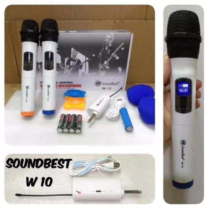 Mic wireless soundbest W10 Original mic soundbest W 10 Murah garansi