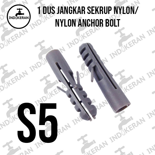 INDOKERAN - Jangkar Sekrup Nylon - 1 Dus - High Quality