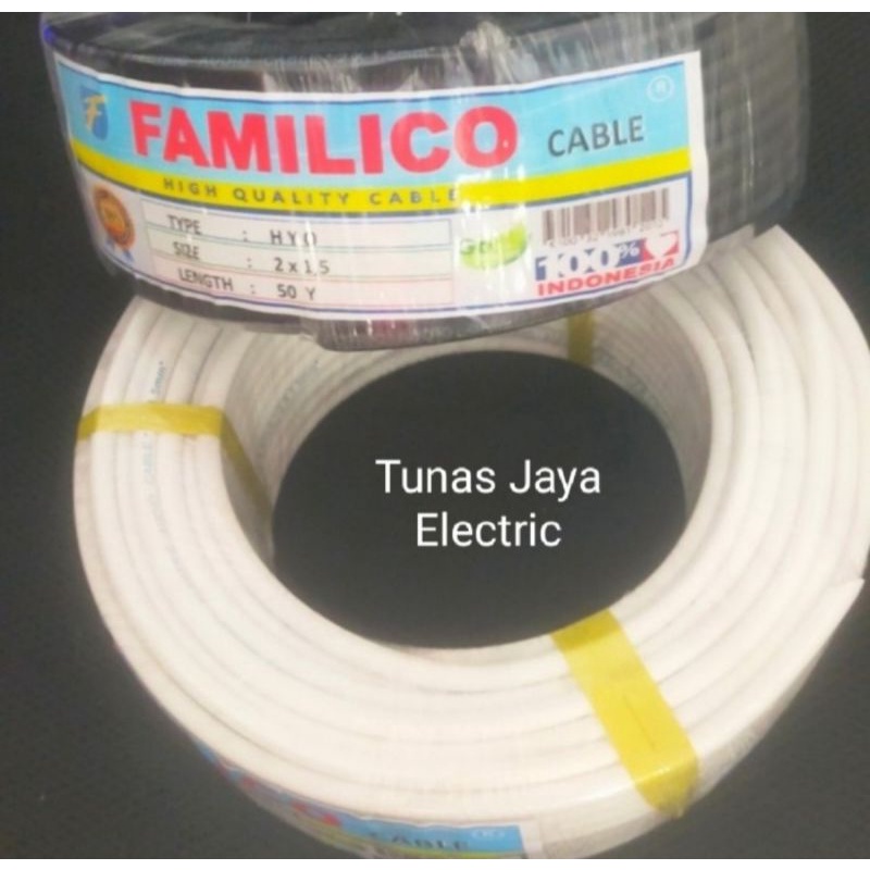 Kabel Serabut NYMHY / NYYHY 2x1,5mm @50Y FAMILICO (Best Quality)