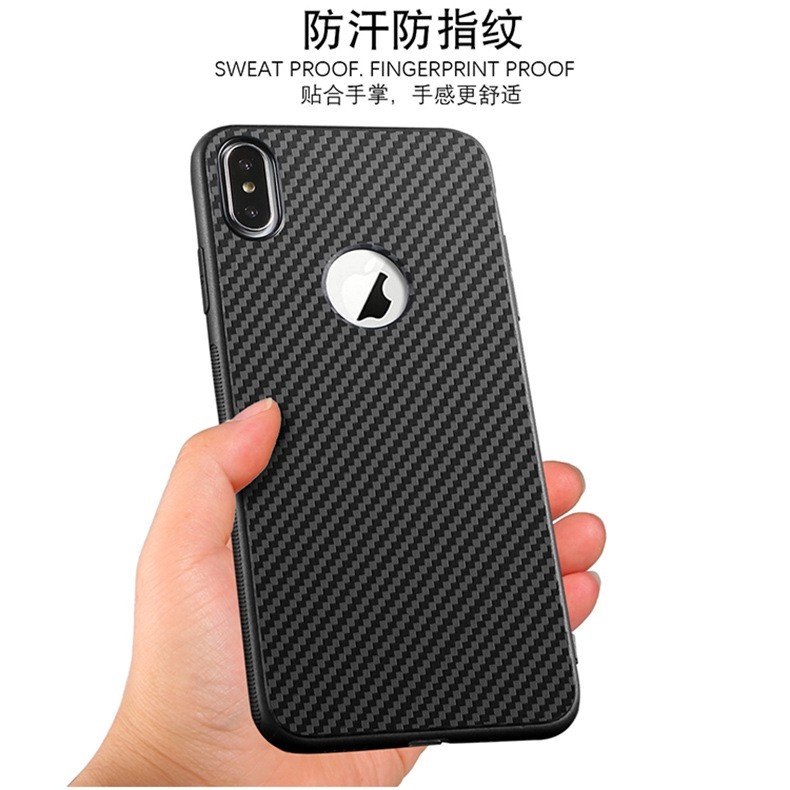 Silicone Slim Fit Full Carbon Fiber Iphone 7 8 7+ 8+ Se2 X XR XS MAX 11 12 pro max mini Case Cover