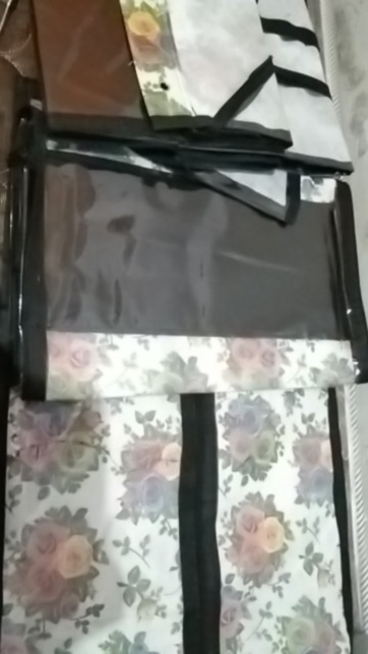 [bisa Cod]promo Murah Set 3 In 1 Rak Tas Gantung Motif Bunga Full Resleting Kualitas Terbaik & Murah